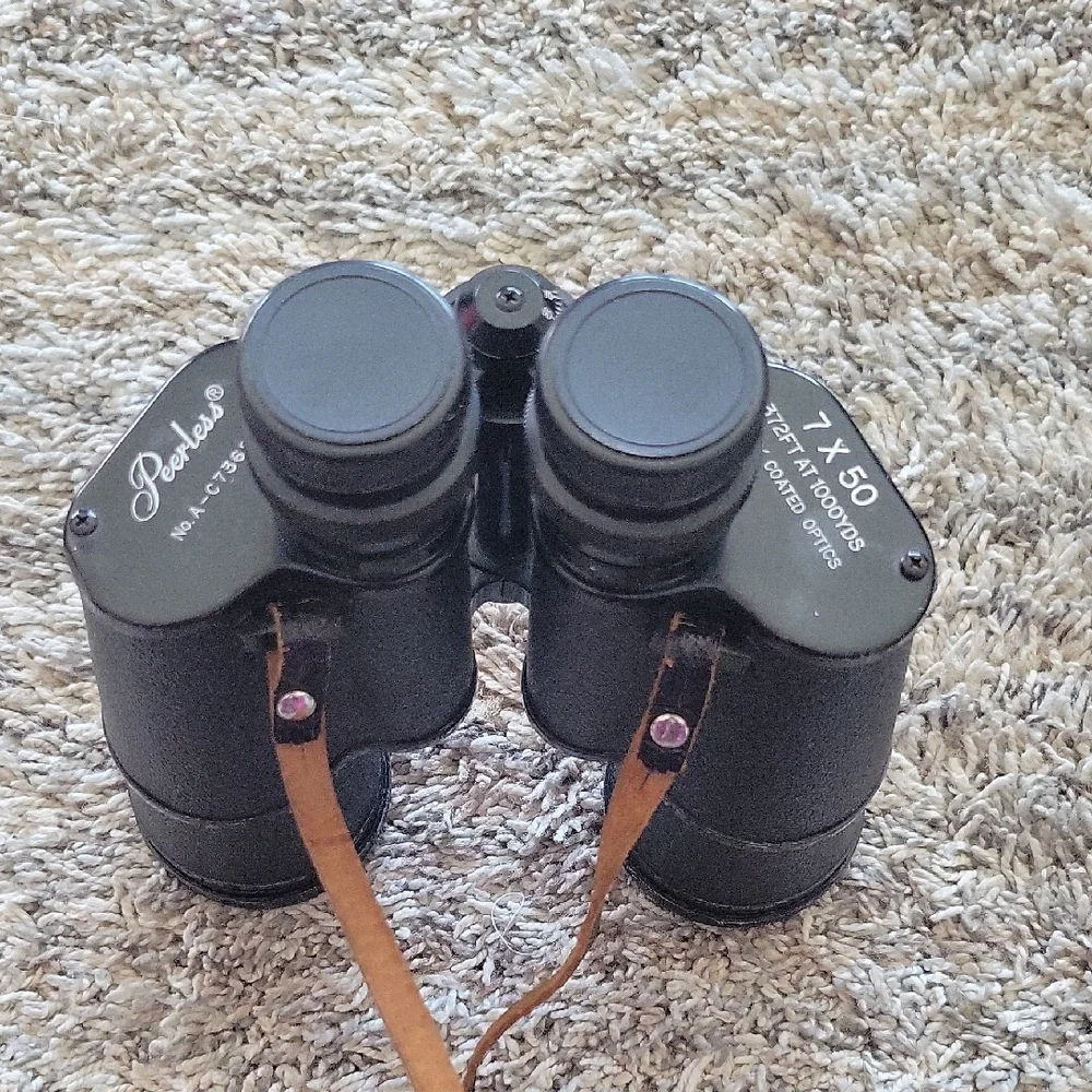 #7 1950 - 1960s Black Peerless Binoculars 7 X 50